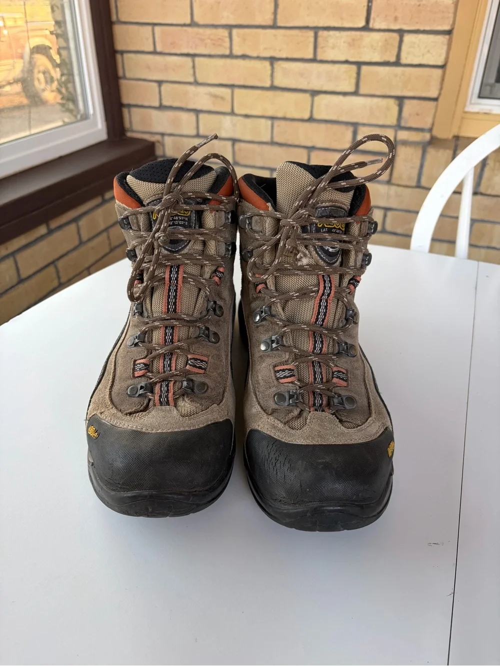 Asolo FSN95 GTX Mens 10  Gore-tex Trail Hiking Boots Brown Black Orange
